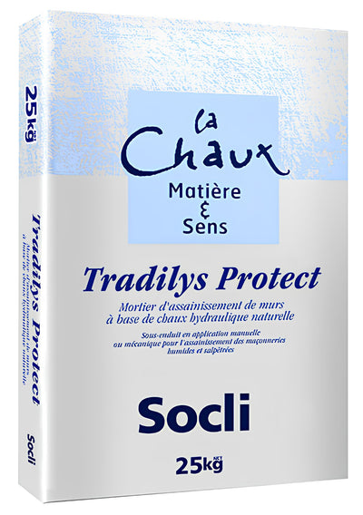 Bag of Tradilys Protect by Socli with blue and white design