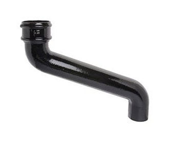 Hargreaves Cast Iron Round Downpipe Offset Projection