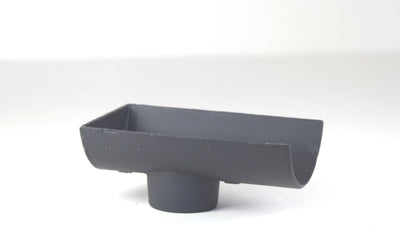 Hargreaves Cast Iron Half Round Gutter Dropend Internal