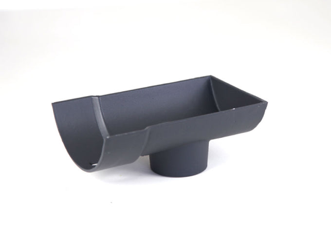 Hargreaves Cast Iron Half Round Gutter Dropend External