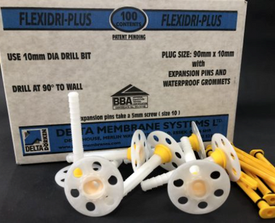 Delta Flexidri Plus Plugs With Grommets 10mm X 90mm