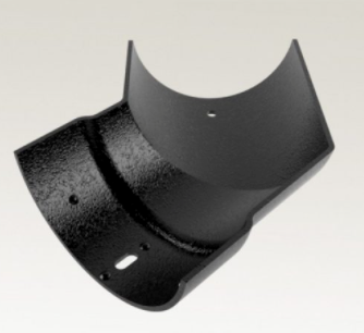 Cast Aluminium Half Round 135° External Angle Gutter