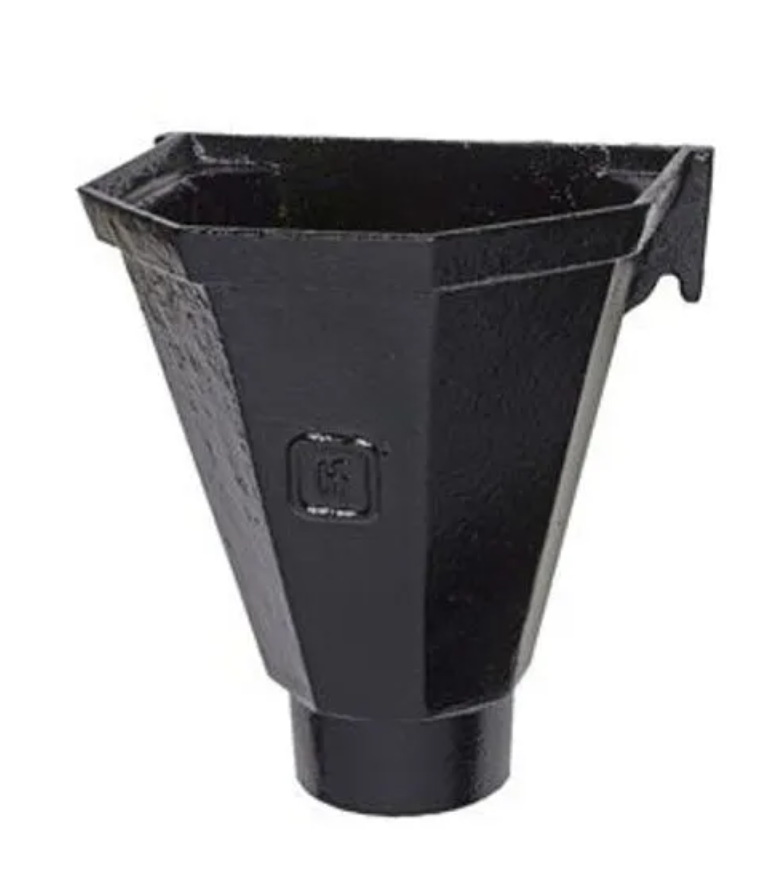 Hargreaves Cast Iron Flat Back Hopper Head